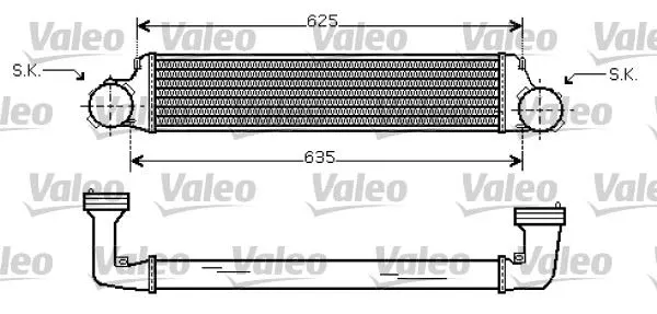 TURBO RADYATÖRÜ INTERCOOLER VALEO 818715