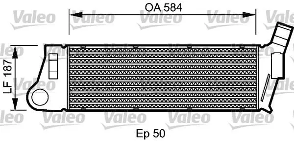 TURBO RADYATÖRÜ INTERCOOLER VALEO 818727
