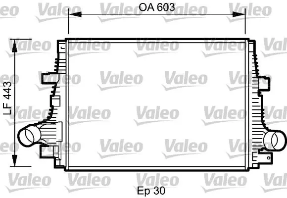 TURBO RADYATÖRÜ INTERCOOLER VALEO 818794