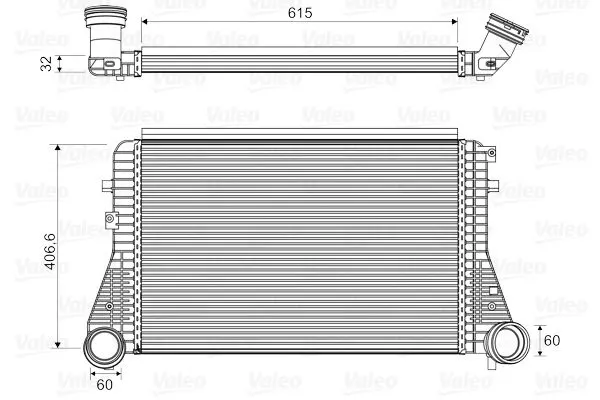 TURBO RADYATÖRÜ INTERCOOLER VALEO 818795