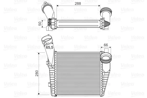 TURBO RADYATÖRÜ INTERCOOLER VALEO 818814