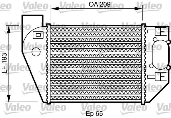TURBO RADYATÖRÜ INTERCOOLER VALEO 818825