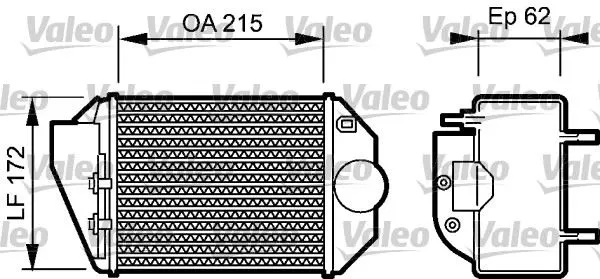 TURBO RADYATÖRÜ INTERCOOLER VALEO 818827
