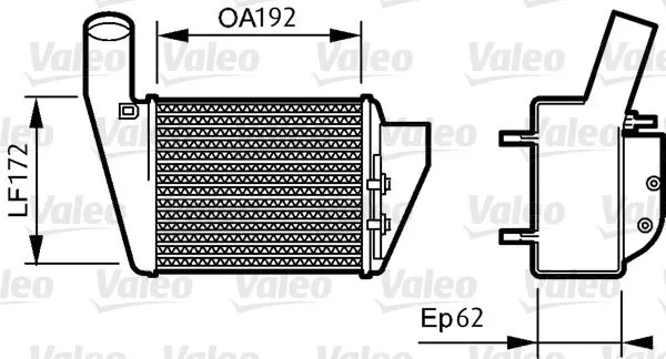TURBO RADYATÖRÜ INTERCOOLER VALEO 818828