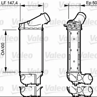 TURBO RADYATÖRÜ INTERCOOLER VALEO 818836