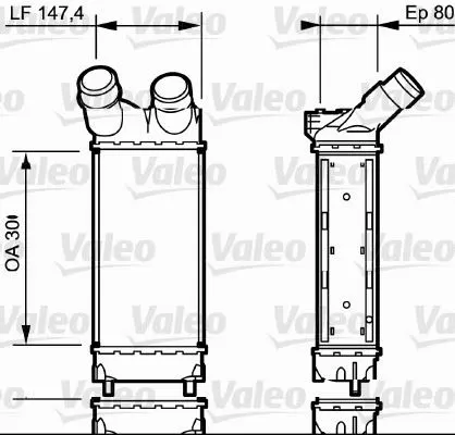 TURBO RADYATÖRÜ INTERCOOLER VALEO 818866