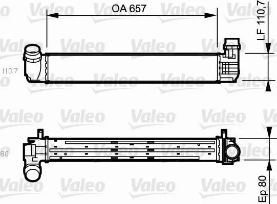 TURBO RADYATÖRÜ INTERCOOLER VALEO 818870