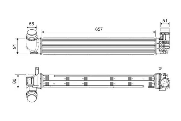 TURBO RADYATÖRÜ INTERCOOLER VALEO 818878