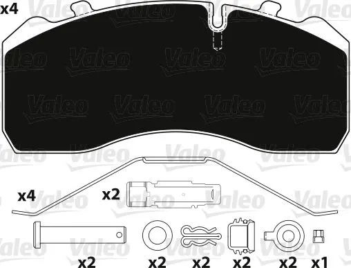 VALEO - Ağır Vasıta DİSK BALATA VALEO 882204