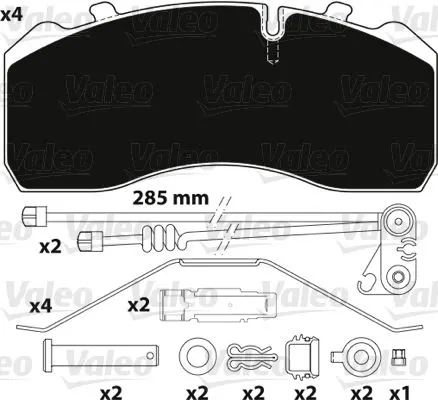 VALEO - Ağır Vasıta DİSK BALATA VALEO 882205