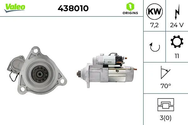 VALEO - Ağır Vasıta MARŞ MOTORU VALEO 438010