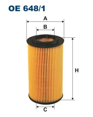 YAĞ FİLTRESİ FILTRON OE 648/1