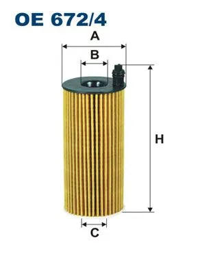 YAĞ FİLTRESİ FILTRON OE 672/4