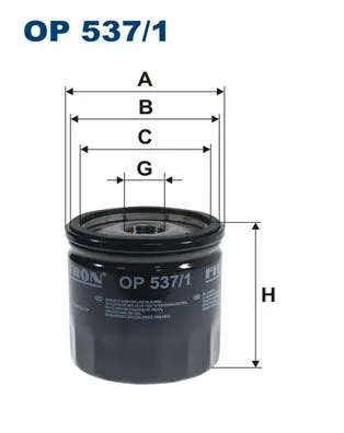 YAĞ FİLTRESİ FILTRON OP 537/1