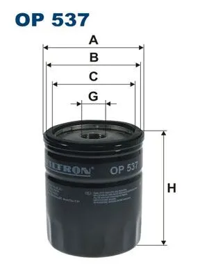 YAĞ FİLTRESİ FILTRON OP 537