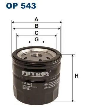 YAĞ FİLTRESİ FILTRON OP 543