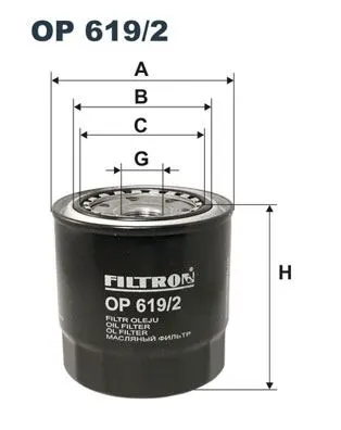 YAĞ FİLTRESİ FILTRON OP 619/2