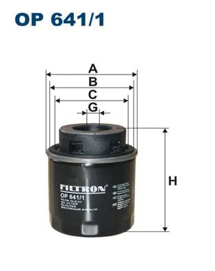YAĞ FİLTRESİ FILTRON OP 641/1