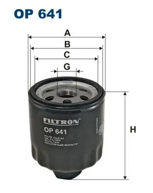 YAĞ FİLTRESİ FILTRON OP 641