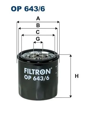 YAĞ FİLTRESİ FILTRON OP643/6