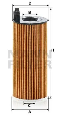 YAĞ FİLTRESİ MANN HU6014/1Z