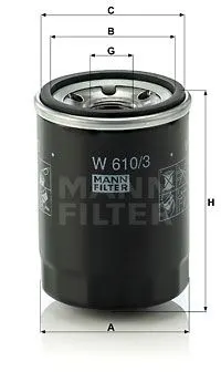YAĞ FİLTRESİ MANN W610/3