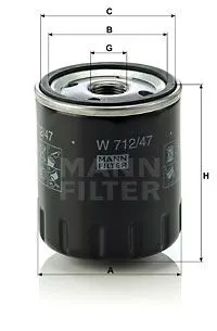 YAĞ FİLTRESİ MANN W712/47