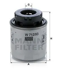 YAĞ FİLTRESİ MANN W712/93