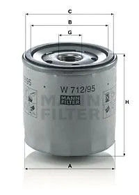 YAĞ FİLTRESİ MANN W712/95
