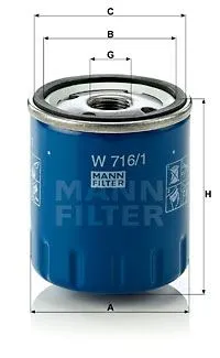 YAĞ FİLTRESİ MANN W716/1