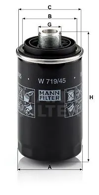 YAĞ FİLTRESİ MANN W719/45