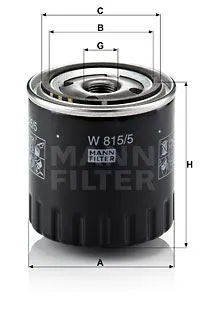 YAĞ FİLTRESİ MANN W815/5