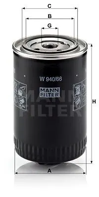 YAĞ FİLTRESİ MANN W940/66