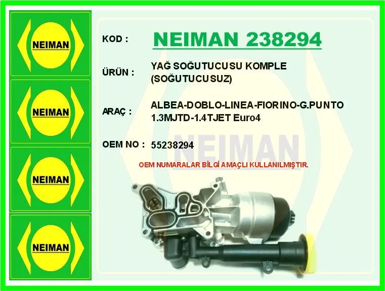 YAĞ SOĞUTUCU NEIMAN 238294