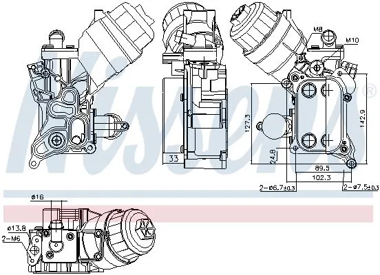 YAĞ SOĞUTUCU NISSENS 91355