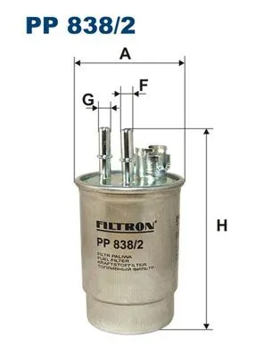 YAKIT FİLTRESİ FILTRON PP 838/2