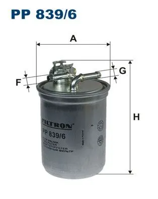 YAKIT FİLTRESİ FILTRON PP 839/6