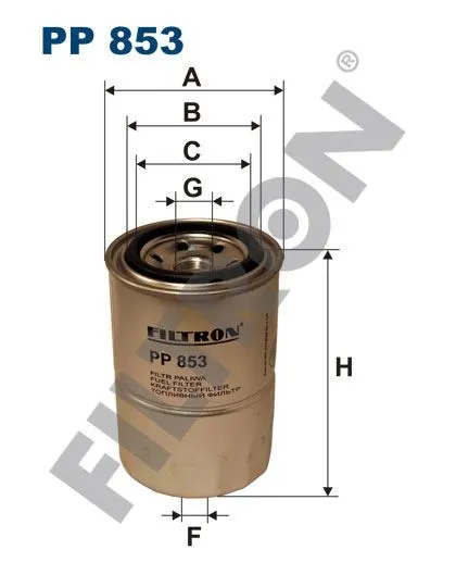 YAKIT FİLTRESİ FILTRON PP 853