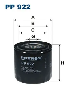 YAKIT FİLTRESİ FILTRON PP 922