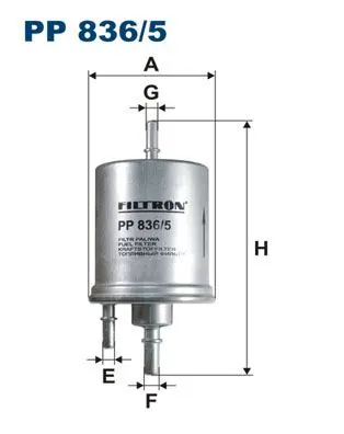 YAKIT FİLTRESİ FILTRON PP836/5