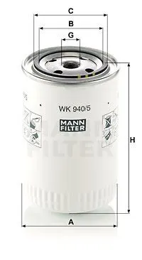 YAKIT FİLTRESİ MANN WK940/5